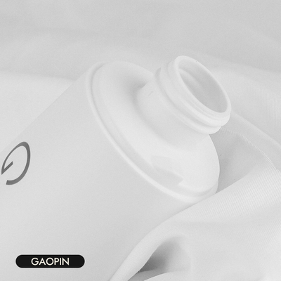 HDPE Plastik Boş Şampuan Disk Kapaklı Sıkma Şişesi 250ml Beyaz Siyah Buzlu Mat Yüzey