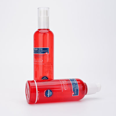 60ml 125ml 150ml Yüz Cilt Bakım Pompası Sprey Kırmızı PETG Plastik Plastik Losyon Şişesi