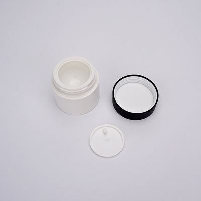 30ml PET Vidalı Kapaklı Konteyner, Beyaz Plastik Krem Kozmetik Kavanoz