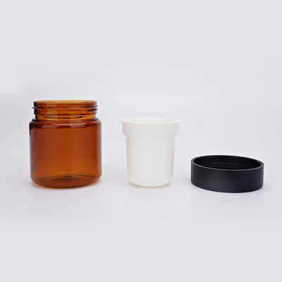 50g 30g Amber Krem Kavanoz, Vidalı Kapaklı Makyaj Temizleme Kavanozu