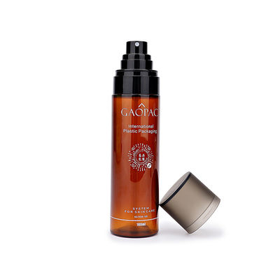 Yüz Cilt Bakım Toneri 80ml 90ml 120ml PET Amber Plastik Sprey Plastik Losyon Şişesi