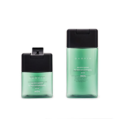 200ml 250ml Flip Top Şampuan Şişeleri, El Dezenfektanı için PETG Kare Plastik Şişeler