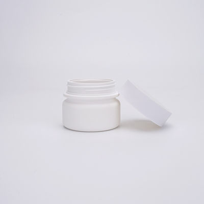 50ml PETG Beyaz Plastik Yuvarlak Kavanoz, Yüz Kremi Kozmetik Kavanoz