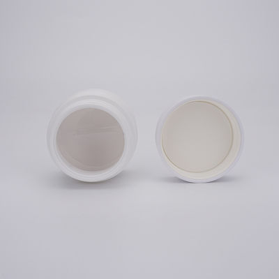 50ml PETG Beyaz Plastik Yuvarlak Kavanoz, Yüz Kremi Kozmetik Kavanoz