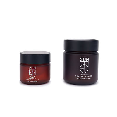 Buzlu Amber Pet Plastik Şişeler 30ml 100ml 120ml Cilt Bakımı Ambalajı