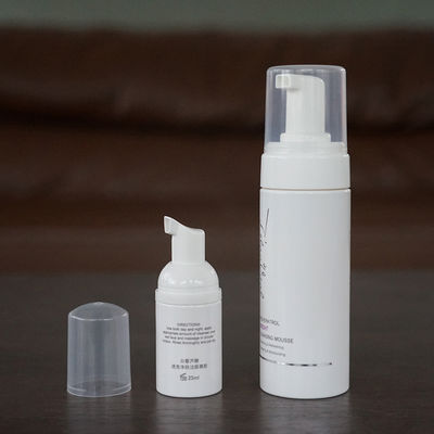 150ml 25ml Plastik Köpük Pompa Şişesi Beyaz Silindir PET Şişe