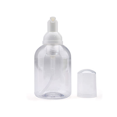 Kozmetik 200ml Plastik Köpük Pompa Şişe Yuvarlak PET OEM Kabul Edildi