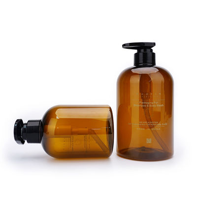Plastik Amber Pompa Şişeleri 400ML 760ML El Yıkama Boş Şişe