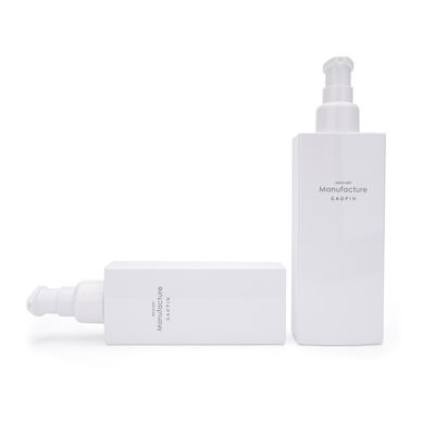 Beyaz Kare 100ml 120ml 150ml 200ml Konteyner Yüz Cilt Bakımı Plastik Losyon Şişesi