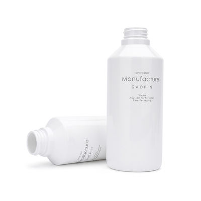 QS Beyaz PET Şampuan Şişeleri 300ml 500ml Saç Kremi İçin Losyon Pompası