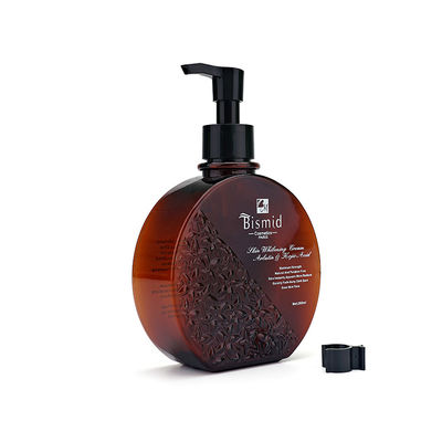 Cilt Bakımı Paketleme için 250ml Kahverengi PETG Amber Pompa Şişeleri