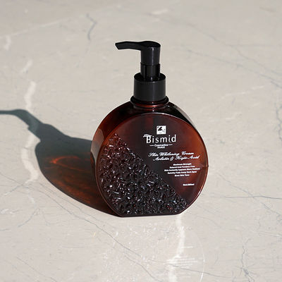 Cilt Bakımı Paketleme için 250ml Kahverengi PETG Amber Pompa Şişeleri