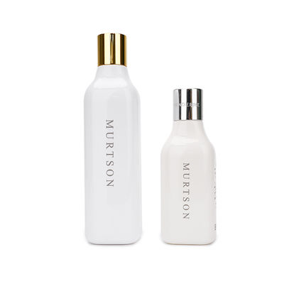 Boş Beyaz Plastik Şampuan Şişeleri Sızdırmazlık Korumalı 200ml 300ml Disk Kapaklı