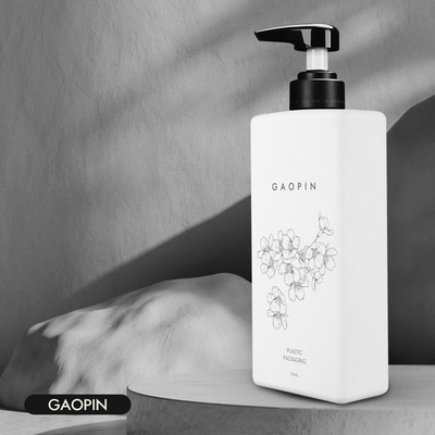 60ml 300ml 350ml 750ml Beyaz Özel renk Beyaz HDPE plastik pompalı şampuan losyon şişeleri