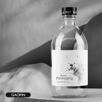 300ml Plastik Boş Gargara Şişesi İlaç Saç Kremi 66.46mm Genişlik