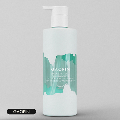 Pompa Kafası Logo Özel ile Mat Finish 200ml Plastik Şampuan Şişeleri