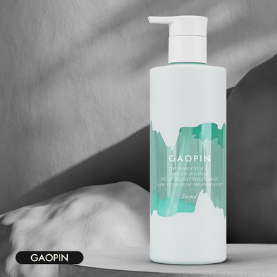Pompa Kafası Logo Özel ile Mat Finish 200ml Plastik Şampuan Şişeleri