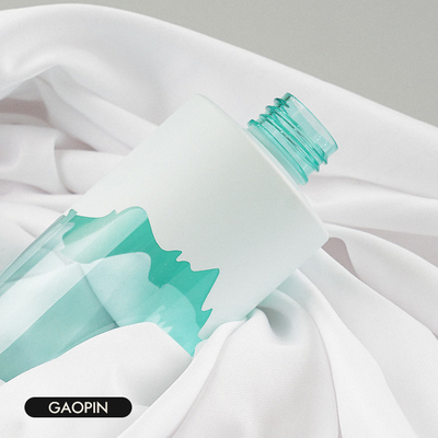 Pompa Kafası Logo Özel ile Mat Finish 200ml Plastik Şampuan Şişeleri